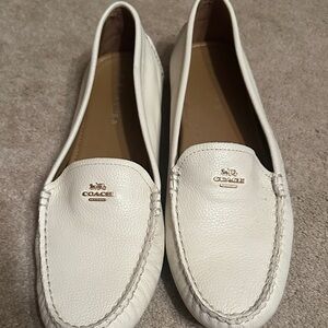 Coach Women's Cream Loafers